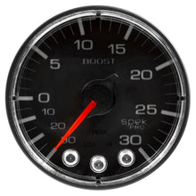 画像をギャラリービューアに読み込む, Autometer Spek-Pro 52.4mm 30inHG-30PSI Digital Stepper Motor Vac/Boost Gauge