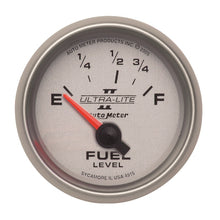 画像をギャラリービューアに読み込む, Autometer Ultra-Lite II 2-1/16in 73-10 OHMS Short Sweep Electronic Fuel Level Gauge