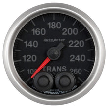 画像をギャラリービューアに読み込む, Autometer Elite 52mm 100-260 Degrees F Trans Temperature Peak and Warn Gauge w/ Electronic Control