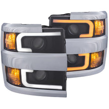 画像をギャラリービューアに読み込む, ANZO Projector Headlights 15-17 Chevrolet Silverado 2500HD / 3500HD Black w/ Chrome Rim