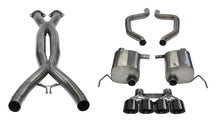 画像をギャラリービューアに読み込む, Corsa 15-19 Chevy Corvette Z06 3in Cat Back Exhaust Black Pro-Series Quad 4.5in Tip (Xtreme