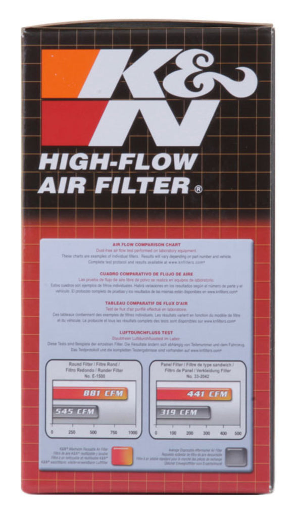 K&N Nissan/Rover Custom Air Filter Bolt-On for Single or Two Barrel Carburetors