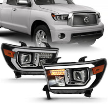 画像をギャラリービューアに読み込む, ANZO 2007-2014 Toyota Tundra Projector Light Bar H.L Black Amber(Led High Beam) (Halogen Version)