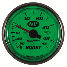 画像をギャラリービューアに読み込む, Autometer 52mm Mechanical 30 In Hg-Vac/45 PSI Vacuum / Boost Gauge