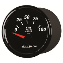 画像をギャラリービューアに読み込む, Autometer Designer Black II 52mm 100 PSI Oil Pressure Gauge