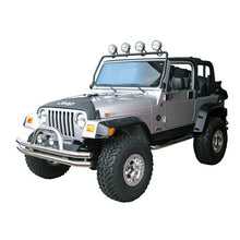 画像をギャラリービューアに読み込む, Rugged Ridge 97-06 Jeep Wrangler TJ Black Full Frame Light Bar