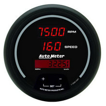 画像をギャラリービューアに読み込む, Autometer Black 85.7mm 8000 RPM/160 MPH or 260 km/h Digital Tach/Speedo Combo Gauge