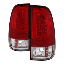 画像をギャラリービューアに読み込む, Spyder 97-03 Ford F150 Stylsd. F250 V3 Light Bar LED Tail Lights - Red/Clr ALT-YD-FF15097V3-LBLED-RC