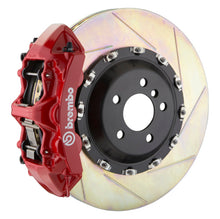 画像をギャラリービューアに読み込む, Brembo 03-13 Flying Spur Front GT BBK 6 Piston Cast 411x34 2pc Rotor Slotted Type1 -Red