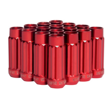 画像をギャラリービューアに読み込む, BLOX Racing 12-Sided P17 Tuner Lug Nuts 12x1.25 - Red Steel - Set of 16