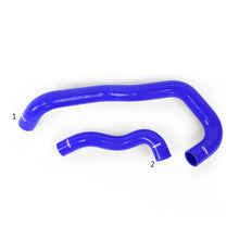 画像をギャラリービューアに読み込む, Mishimoto 05-07 Ford 6.0L Powerstroke Coolant Hose Kit (Twin I-Beam Chassis) (Blue)
