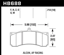 画像をギャラリービューアに読み込む, Hawk AP Racing/Alcon HPS 5.0 Brake Pads