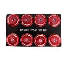 画像をギャラリービューアに読み込む, NRG Fender Washer Kit w/Color Matched M8 Bolt Rivets For Plastic (Red) - Set of 8