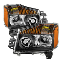 画像をギャラリービューアに読み込む, xTune Nissan Titan 04-15 (08-15 OE Style ) OEM Head Lights set - Black HD-JH-NTI08-AM-BK