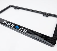 画像をギャラリービューアに読み込む, NRG Carbon License Plate Frame/ Fiber Poly Dip Finish Wet w/ NRG Logo