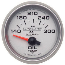 画像をギャラリービューアに読み込む, Autometer Ultra-Lite II 52mm 140-300 Deg F Electric Oil Temp Gauge