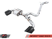 画像をギャラリービューアに読み込む, AWE Tuning 17-19 Audi RS3 8V SwitchPath Exhaust w/Diamond Black RS-Style Tips
