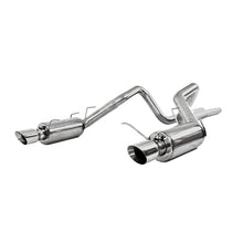 画像をギャラリービューアに読み込む, MBRP 11-14 Ford Mustang GT 5.0L Dual Split Rear Street Version T409 3in Cat Back Exhaust System