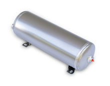 画像をギャラリービューアに読み込む, Ridetech Air Tank 2 Gallon Aluminum w/ 2- 1/4in Ports and 1- 1/8in Port