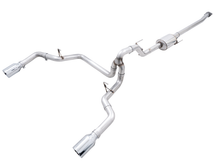 画像をギャラリービューアに読み込む, AWE Tuning 0FG 21+ Ford F150 Dual Split Rear Exhaust - 5in Chrome Silver Tips