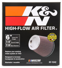 画像をギャラリービューアに読み込む, K&amp;N Round Tapered Universal Air Filter 6in Flange ID x 7.5in Base OD x 5in Top OD x 6.5in Height
