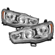 画像をギャラリービューアに読み込む, xTune Mitsubishi Lancer 08-15 OE Style Headlights - ALL Chrome HD-JH-ML08-AM-C