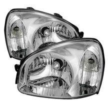 画像をギャラリービューアに読み込む, xTune Hyundai Santa Fe 2003-2006 Crystal Headlights Chrome HD-JH-HYSA03-C