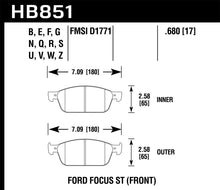 画像をギャラリービューアに読み込む, Hawk 15-16 Ford Focus ST HP+ Street Front Brake Pads