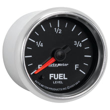 画像をギャラリービューアに読み込む, Autometer GS 2 1/16in. 0-280 Ohms Fuel Level Gauge - Stepper Motor