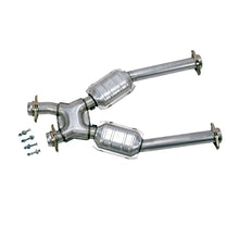 画像をギャラリービューアに読み込む, BBK 96-04 Mustang 4.6 GT / Cobra Short Mid X Pipe w Catalytic Converters 2-1/2 For Long Tube Headers
