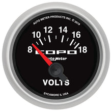 画像をギャラリービューアに読み込む, Autometer 52mm 18V Electric Voltmeter Chevrolet COPO Camaro