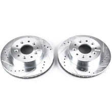 画像をギャラリービューアに読み込む, Power Stop 63-82 Chevrolet Corvette Front Evolution Drilled &amp; Slotted Rotors - Pair