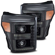 画像をギャラリービューアに読み込む, AlphaRex 11-16 Ford F-250 SD PRO-Series Projector Headlights Plank Style Alpha Black w/Seq Signal