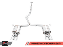 画像をギャラリービューアに読み込む, AWE Tuning Subaru STI VA / WRX GV / STI GV Sedan Touring Edition Exhaust - Chrome Silver Tip (102mm)