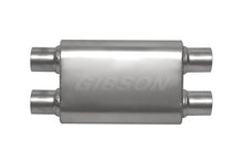 画像をギャラリービューアに読み込む, Gibson CFT Superflow Dual/Dual Oval Muffler - 4x9x13in/2.25in Inlet/2.25in Outlet - Stainless