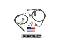 画像をギャラリービューアに読み込む, Superlift 1987 GM Pickup/87-91 Blazer/Suburban w/ 8-12in Lift Kit (Pair) Bullet Proof Brake Hoses