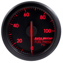 画像をギャラリービューアに読み込む, Autometer Airdrive 2-1/6in Fuel Pressure Gauge 0-100 PSI - Black