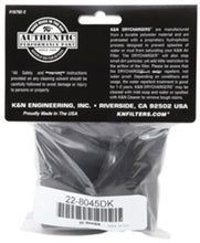 画像をギャラリービューアに読み込む, K&amp;N 6in ID x 6inH Closed Top Black Drycharger Air Filter Wrap