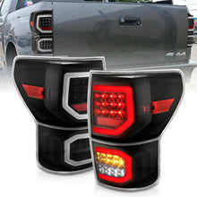 画像をギャラリービューアに読み込む, ANZO 2007-2013 Toyota Tundra LED Taillights Plank Style Black w/Clear Lens