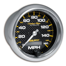 画像をギャラリービューアに読み込む, Autometer Carbon Fiber 85.7mm 160MPH Range Speedometer Elect. Programmable Gauge