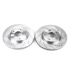 画像をギャラリービューアに読み込む, Power Stop 06-12 Mitsubishi Eclipse Front Evolution Drilled &amp; Slotted Rotors - Pair