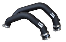 画像をギャラリービューアに読み込む, Injen 15-16 BMW M3(F80)/M4 (F82/83) 3.0L L6 Twin Turbo 2PC Aluminum Int. Charge Pipe - Wrinkle Black