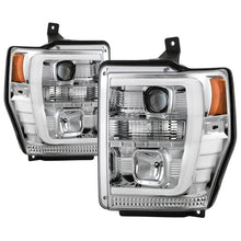 画像をギャラリービューアに読み込む, Spyder Ford F-250/350/450 08-10 V2 High-Power LED Headlights-Switch Back-Chrome PRO-YD-FS08PL-SBLB-C