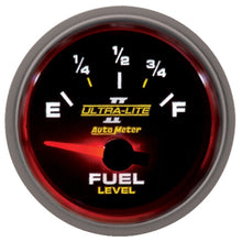 画像をギャラリービューアに読み込む, Autometer Ultra-Lite II 2-1/16in 0 OHMS Empty / 90 OHMS Full Electronic Fuel Level Gauge