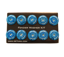 画像をギャラリービューアに読み込む, NRG Fender Washer Kit w/Color Matched M6 Bolt Rivets For Plastic (Blue) - Set of 10