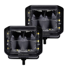画像をギャラリービューアに読み込む, Go Rhino Xplor Blackout Series Cube LED Sideline Spot Light Kit (Surface Mount) 4x3 - Blk (Pair)