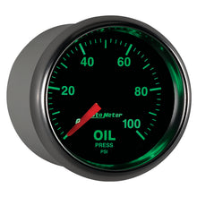 画像をギャラリービューアに読み込む, Autometer GS Series 2-1/16in Oil Pressure Gauge 100PSI Electric Full Sweep