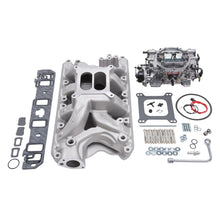 画像をギャラリービューアに読み込む, Edelbrock Manifold And Carb Kit Performer RPM Air-Gap Small Block Ford 351W Natural Finish