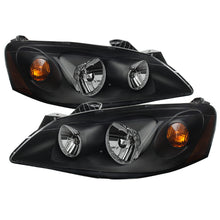 画像をギャラリービューアに読み込む, xTune Pontiac G6 05-10 (09-10 Fit w/Amber Turn Signal) Crystal Headlights Black HD-JH-PG605-AM-BK