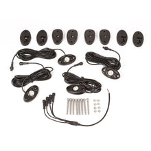 画像をギャラリービューアに読み込む, Rugged Ridge 07-18 Jeep Wrangler JK White 4-Piece LED Rock Light Kit